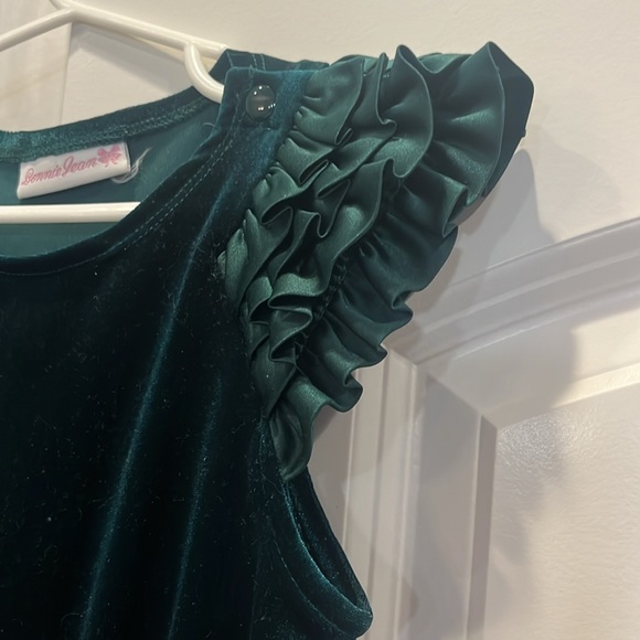 Emerald green romper size 6/7 - Picture 3 of 5